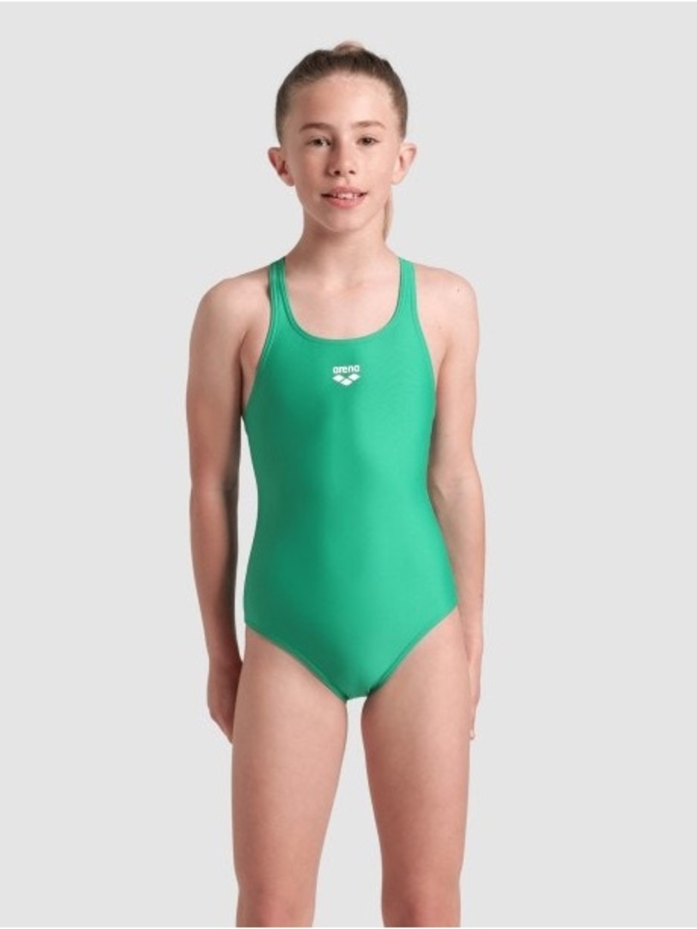 Arena Girls' Green One-Piece Swimsuit